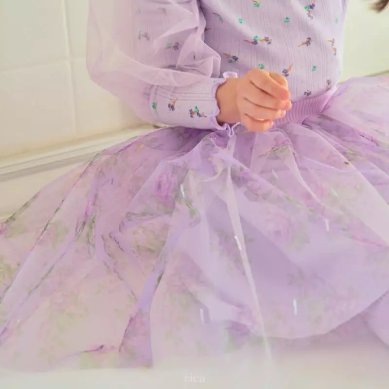Rica - Korean Children Fashion - #childofig - Chandelier Sha Skirt Leggings - 4