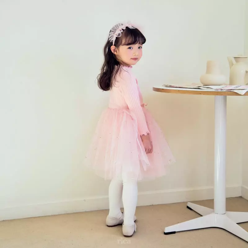 Rica - Korean Children Fashion - #designkidswear - Beads Ice Cream One-piece - 9