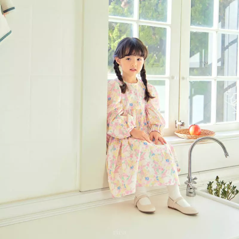 Rica - Korean Children Fashion - #childrensboutique - Watercolor One-piece - 4