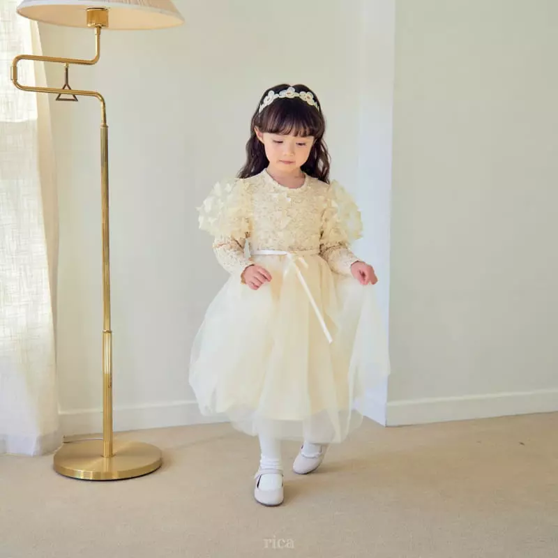 Rica - Korean Children Fashion - #discoveringself - Butter Flower One-piece - 7