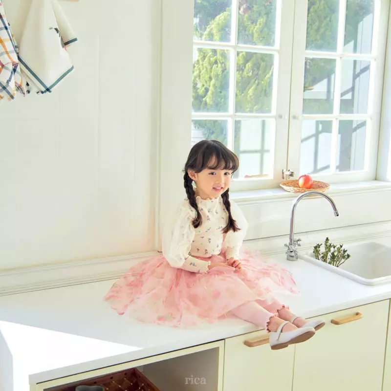 Rica - Korean Children Fashion - #fashionkids - Zan Zan Flower Tee - 12
