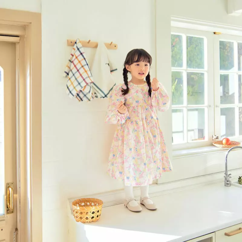 Rica - Korean Children Fashion - #kidsstore - Watercolor One-piece - 8