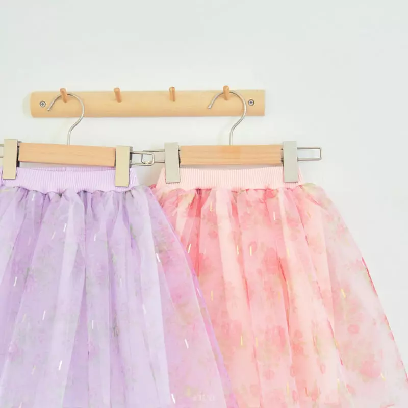 Rica - Korean Children Fashion - #littlefashionista - Chandelier Sha Skirt Leggings - 12