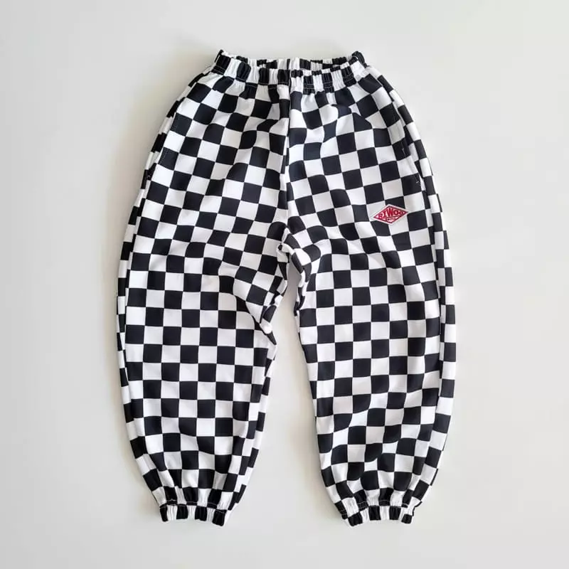 Riwoo Riwoo - Korean Junior Fashion - #childofig - RW Check Wide Pants