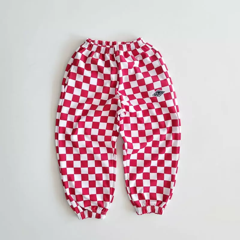 Riwoo Riwoo - Korean Junior Fashion - #childofig - RW Check Wide Pants - 2