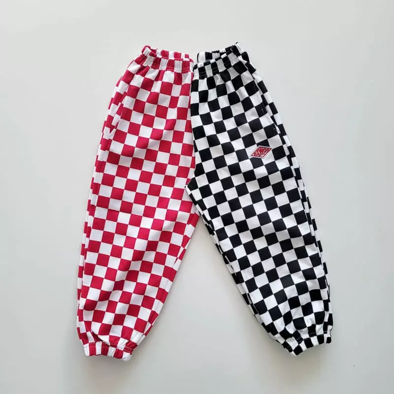 Riwoo Riwoo - Korean Junior Fashion - #childrensboutique - RW Check Wide Pants - 4