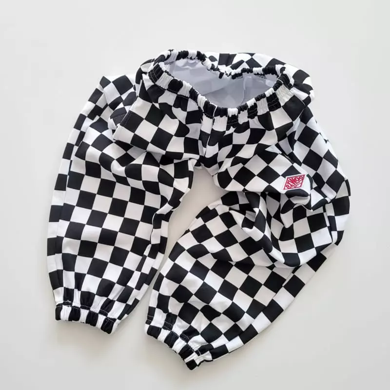 Riwoo Riwoo - Korean Junior Fashion - #fashionkids - RW Check Wide Pants - 6