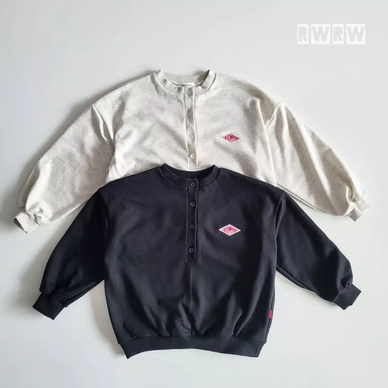 Riwoo Riwoo - Korean Junior Fashion - #fashionkids - Button Sweatshirt - 3