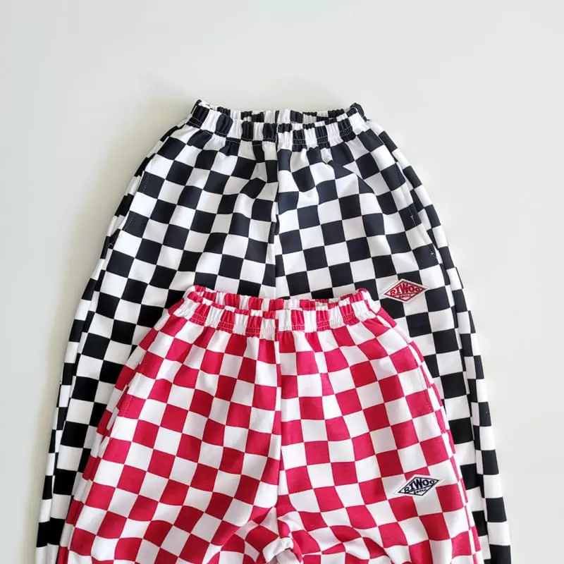 Riwoo Riwoo - Korean Junior Fashion - #kidsshorts - RW Check Wide Pants - 7