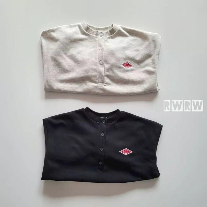 Riwoo Riwoo - Korean Junior Fashion - #littlefashionista - Button Sweatshirt - 8
