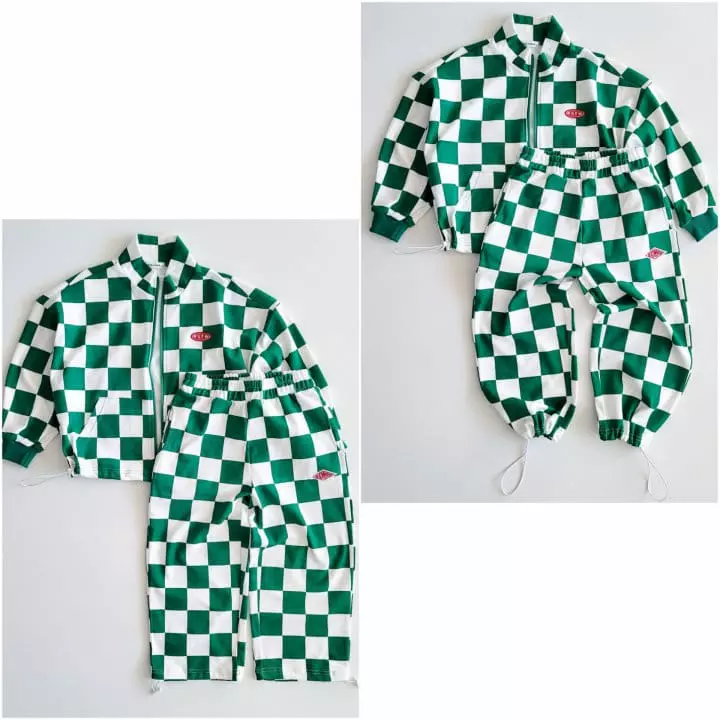 Riwoo Riwoo - Korean Junior Fashion - #littlefashionista - Riwoo Check String Pants