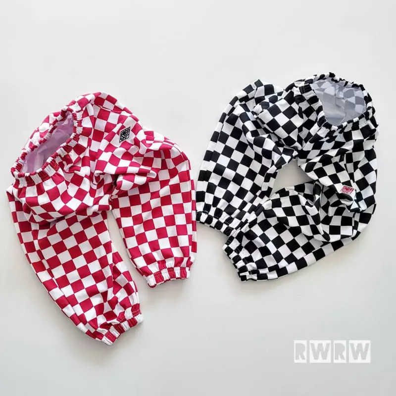 Riwoo Riwoo - Korean Junior Fashion - #magicofchildhood - RW Check Wide Pants - 12