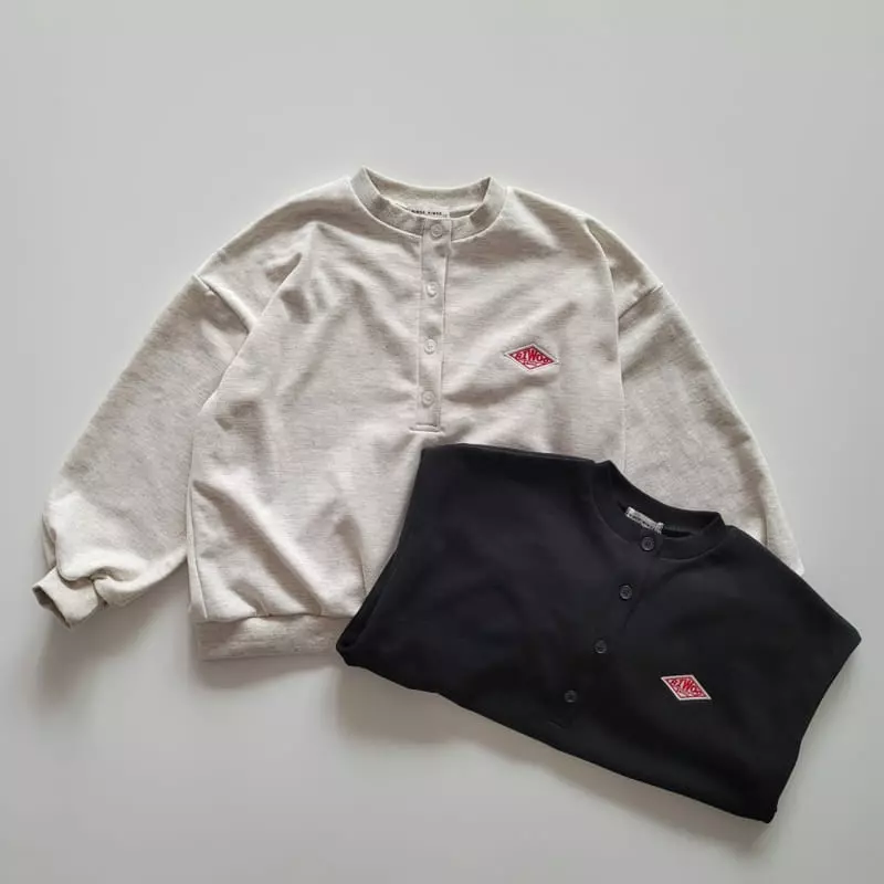 Riwoo Riwoo - Korean Junior Fashion - #minifashionista - Button Sweatshirt - 10
