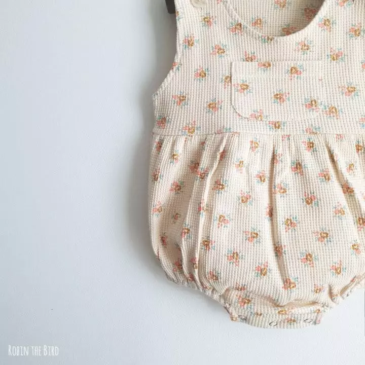 Saerobin - Korean Baby Fashion - #babyboutique - Pocket Waffle Bodysuit - 7