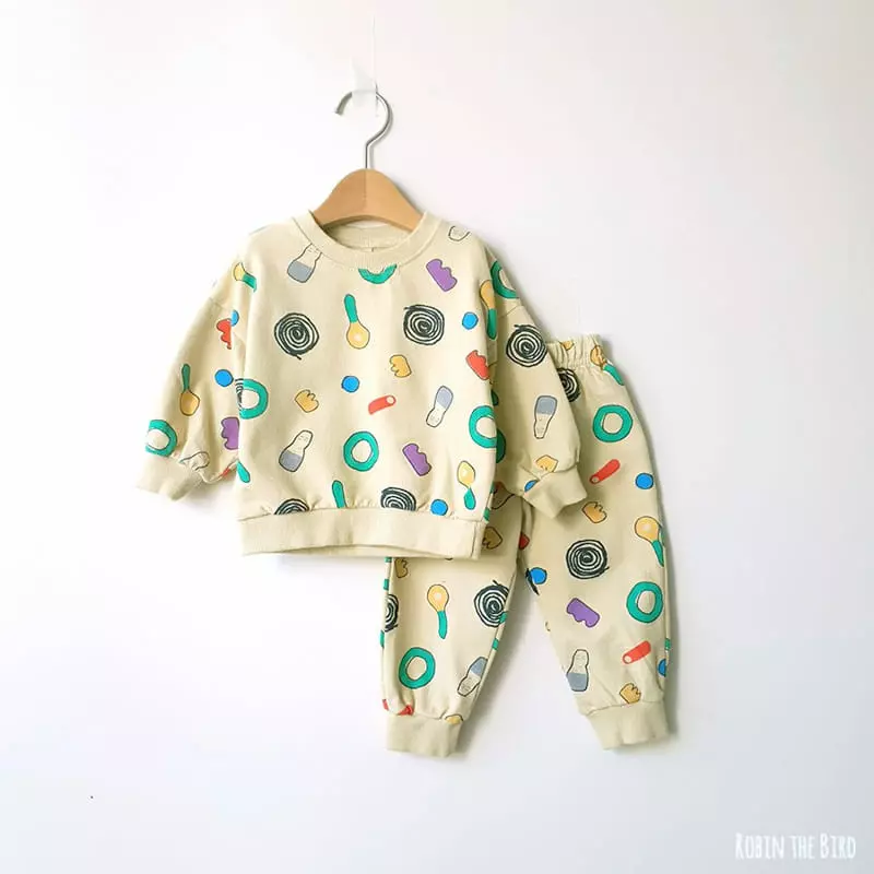 Saerobin - Korean Children Fashion - #Kfashion4kids - Crayon Top Bottom Set - 2
