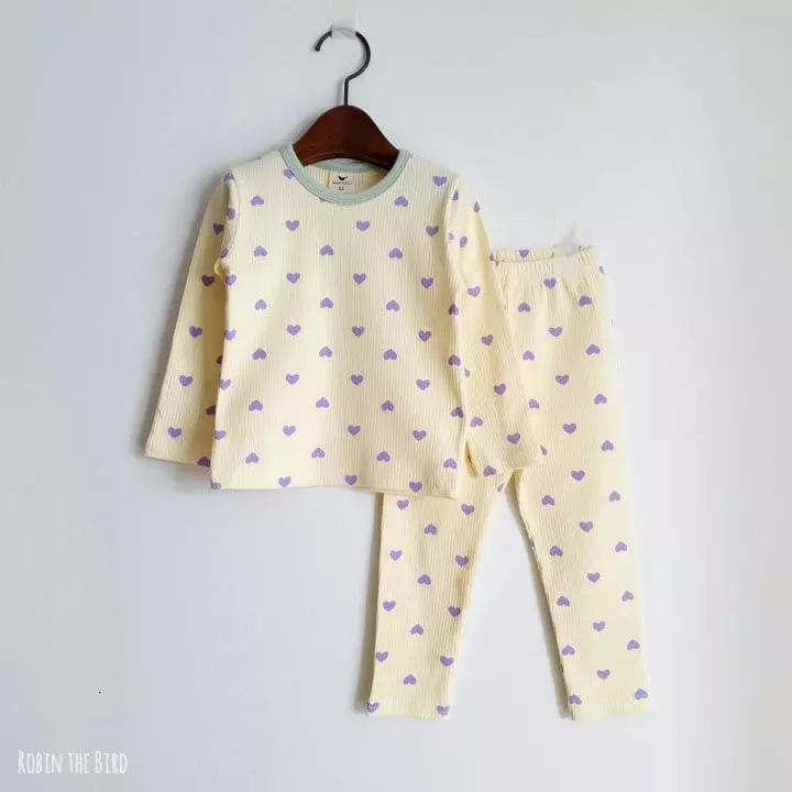 Saerobin - Korean Children Fashion - #fashionkids - Heart Rib Easywear - 3