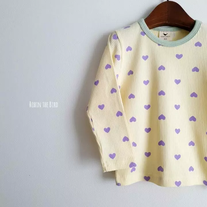 Saerobin - Korean Children Fashion - #fashionkids - Heart Rib Easywear - 4