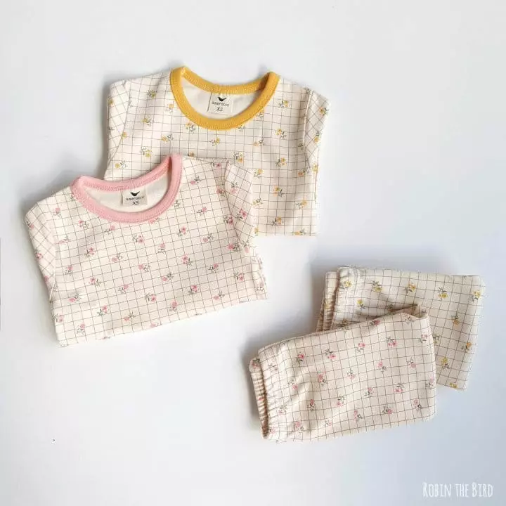 Saerobin - Korean Children Fashion - #magicofchildhood - Check Flower Easywear - 6