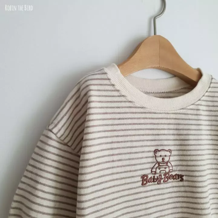 Saerobin - Korean Children Fashion - #todddlerfashion - Stripes Terry Jumpsuit - 5