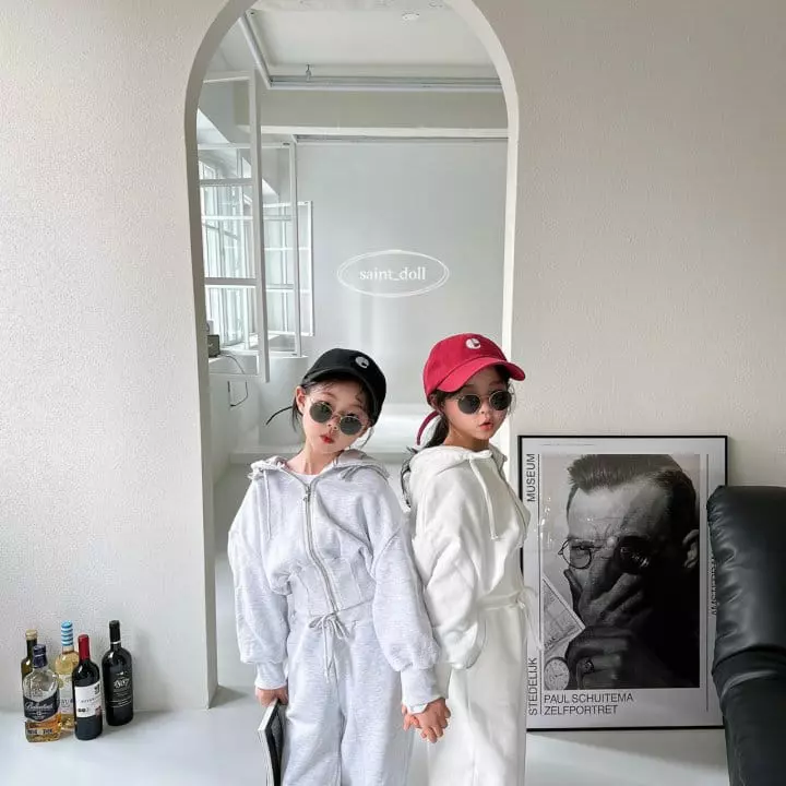 Saint Doll - Korean Children Fashion - #kidzfashiontrend - Hoody Short Zip-up - 4