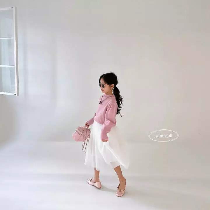 Saint Doll - Korean Children Fashion - #childofig - Puff Knit Tee - 5
