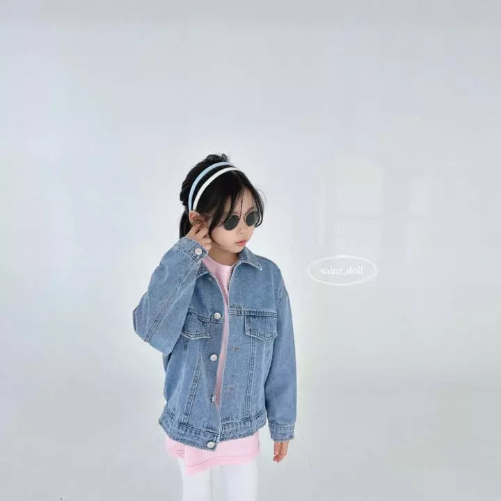 Saint Doll - Korean Children Fashion - #childofig - Vintage Denim Jacket - 3