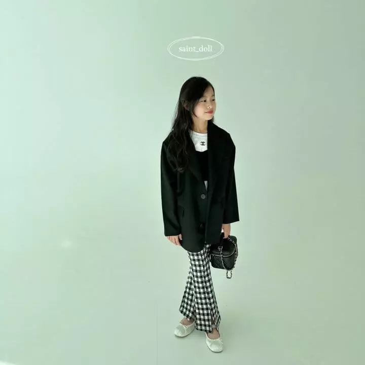 Saint Doll - Korean Children Fashion - #designkidswear - Check Pants - 8