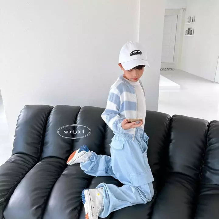 Saint Doll - Korean Children Fashion - #fashionkids - Strips Knit Zip-up - 5