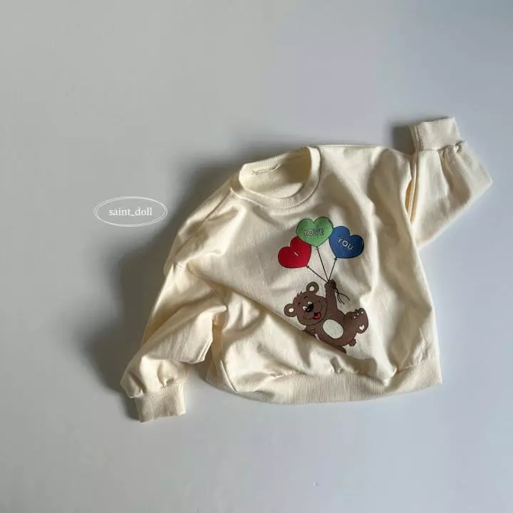 Saint Doll - Korean Children Fashion - #kidsshorts - Balloon Bear Sweatshirt - 2