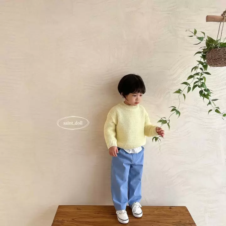 Saint Doll - Korean Children Fashion - #kidsstore - Pastel Knit Tee - 12