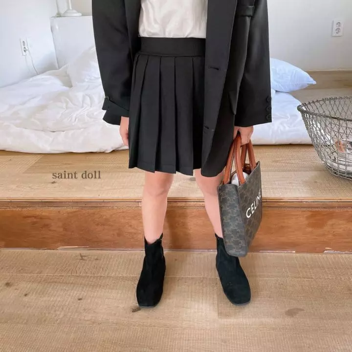 Saint Doll - Korean Children Fashion - #kidsstore - Wrinkle Skirt - 5
