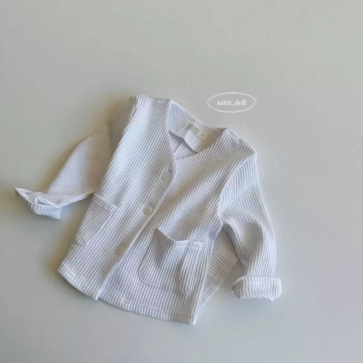 Saint Doll - Korean Children Fashion - #prettylittlegirls - Waffle Cardigan with Mom