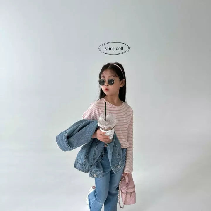 Saint Doll - Korean Children Fashion - #stylishchildhood - Stripes Tee - 9