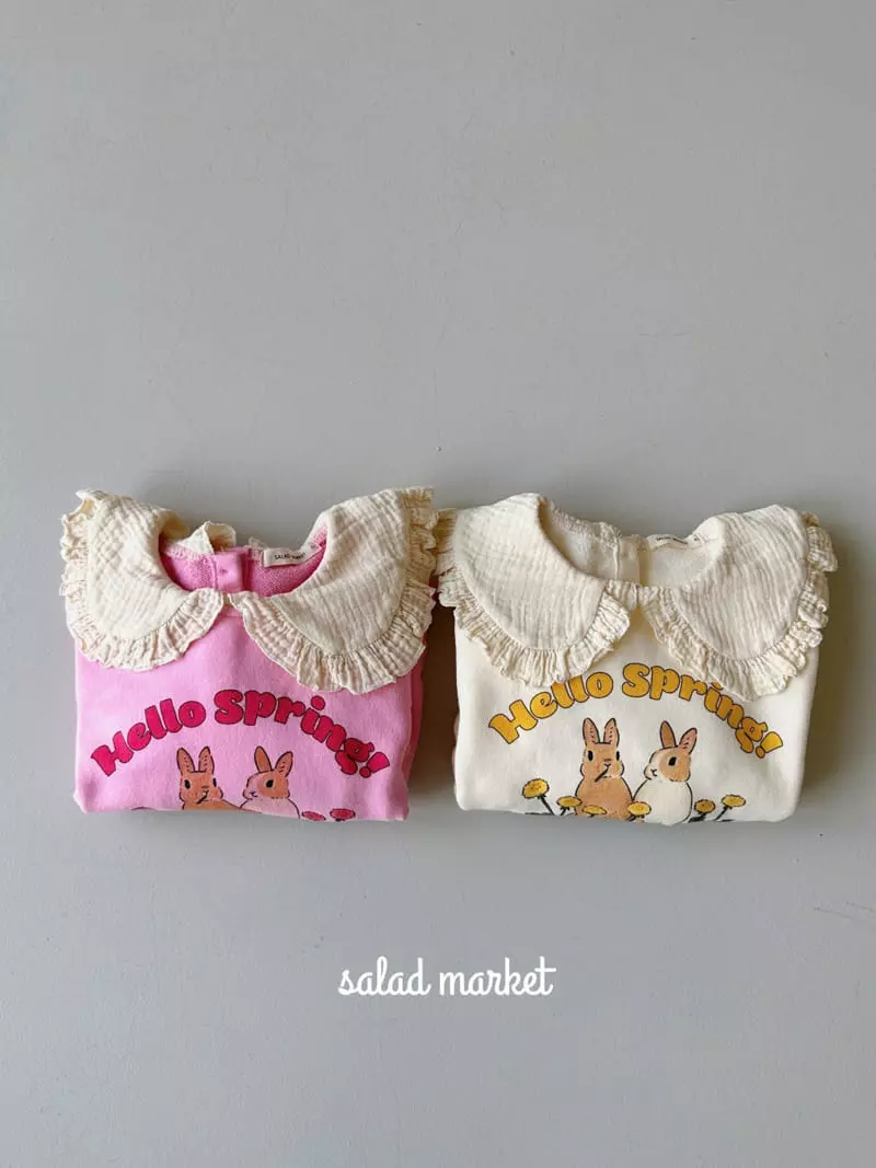Salad Market - Korean Children Fashion - #Kfashion4kids - Spring Collar Sweatshirt