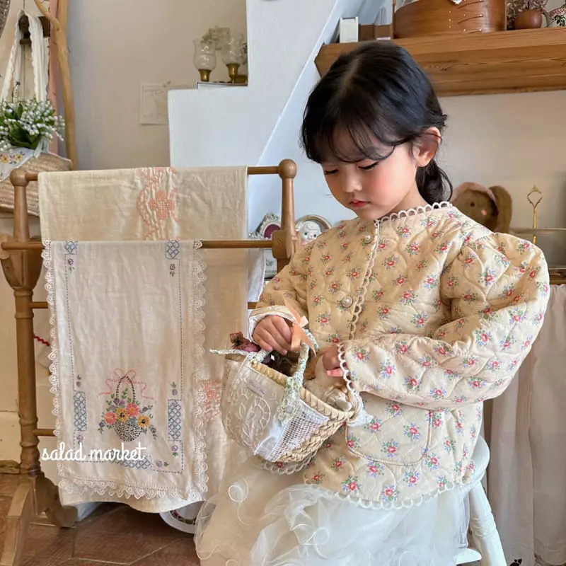 Salad Market - Korean Children Fashion - #Kfashion4kids - Lavendar Quilting Jacket - 12