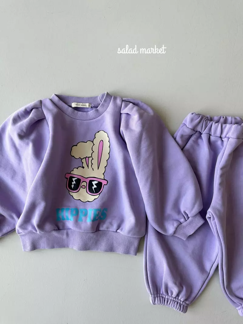 Salad Market - Korean Children Fashion - #childofig - Hippy Top Bottom Set - 3