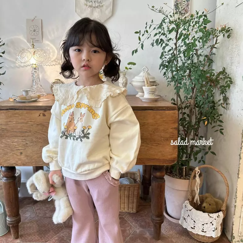 Salad Market - Korean Children Fashion - #childrensboutique - Spring Collar Sweatshirt - 10