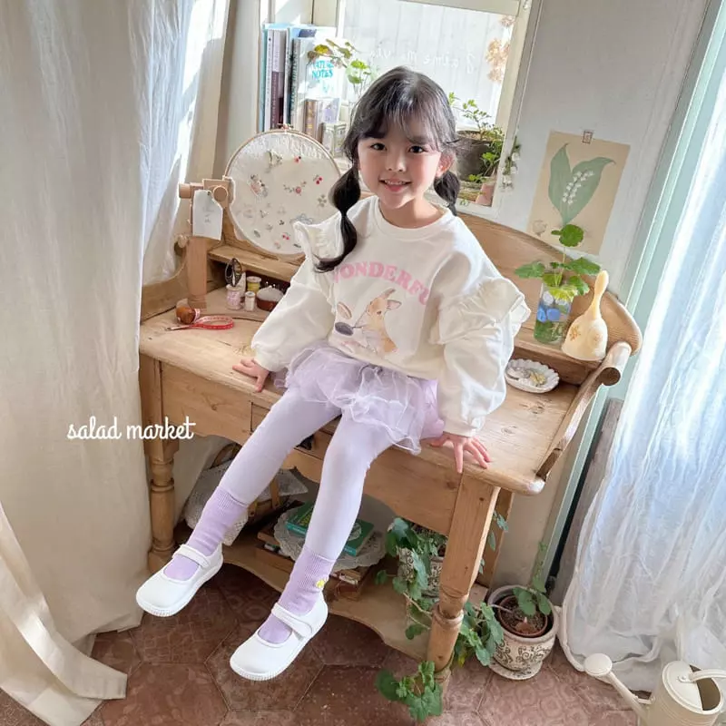 Salad Market - Korean Children Fashion - #childrensboutique - Cooking Rabbit Sweatshirt - 9