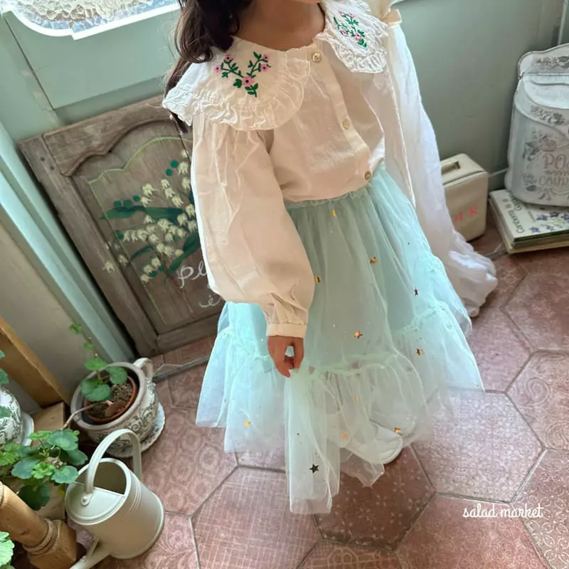 Salad Market - Korean Children Fashion - #childrensboutique - Pioni Blouse - 7