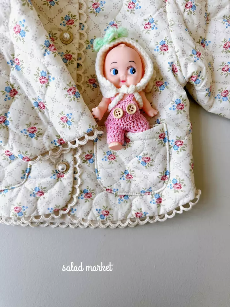 Salad Market - Korean Children Fashion - #childrensboutique - Lavendar Quilting Jacket - 5