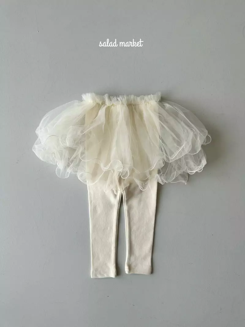 Salad Market - Korean Children Fashion - #childrensboutique - Spring Darling Tutu Skirt Leggings - 2