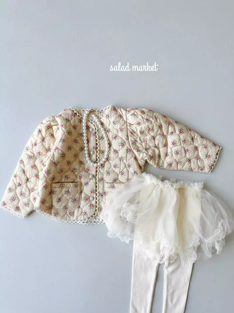 Salad Market - Korean Children Fashion - #discoveringself - Lavendar Quilting Jacket - 7