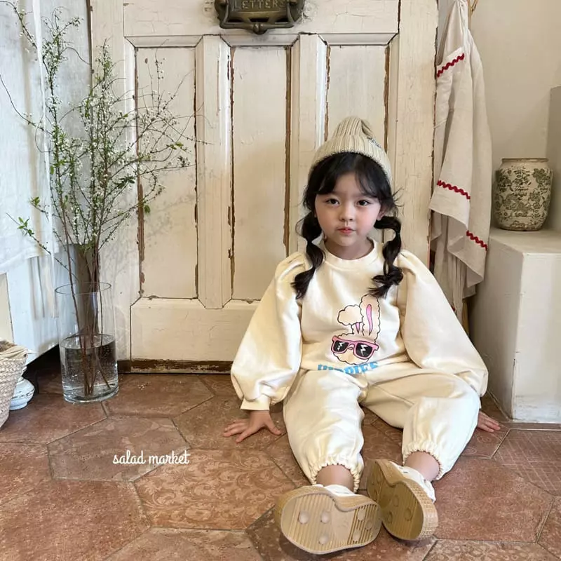 Salad Market - Korean Children Fashion - #fashionkids - Hippy Top Bottom Set - 7