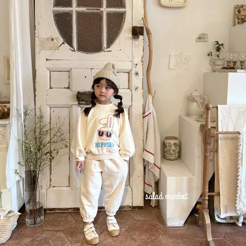 Salad Market - Korean Children Fashion - #kidzfashiontrend - Hippy Top Bottom Set - 10