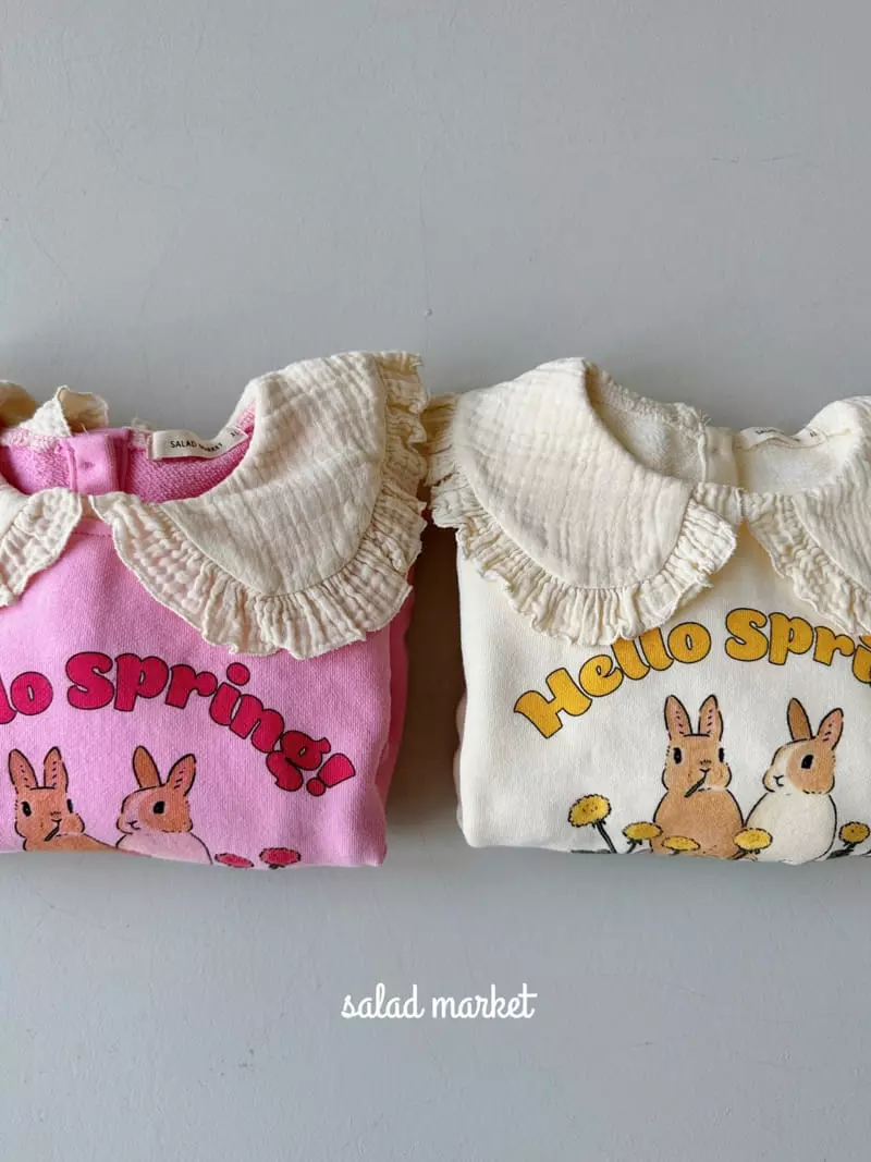 Salad Market - Korean Children Fashion - #littlefashionista - Spring Collar Sweatshirt - 2