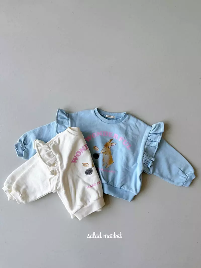 Salad Market - Korean Children Fashion - #littlefashionista - Cooking Rabbit Sweatshirt