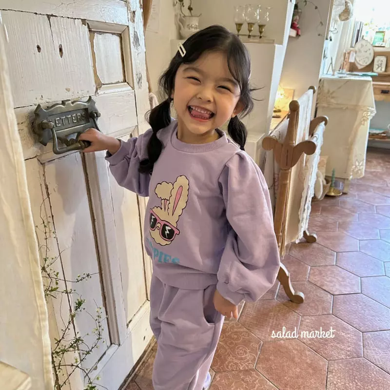 Salad Market - Korean Children Fashion - #littlefashionista - Hippy Top Bottom Set - 12