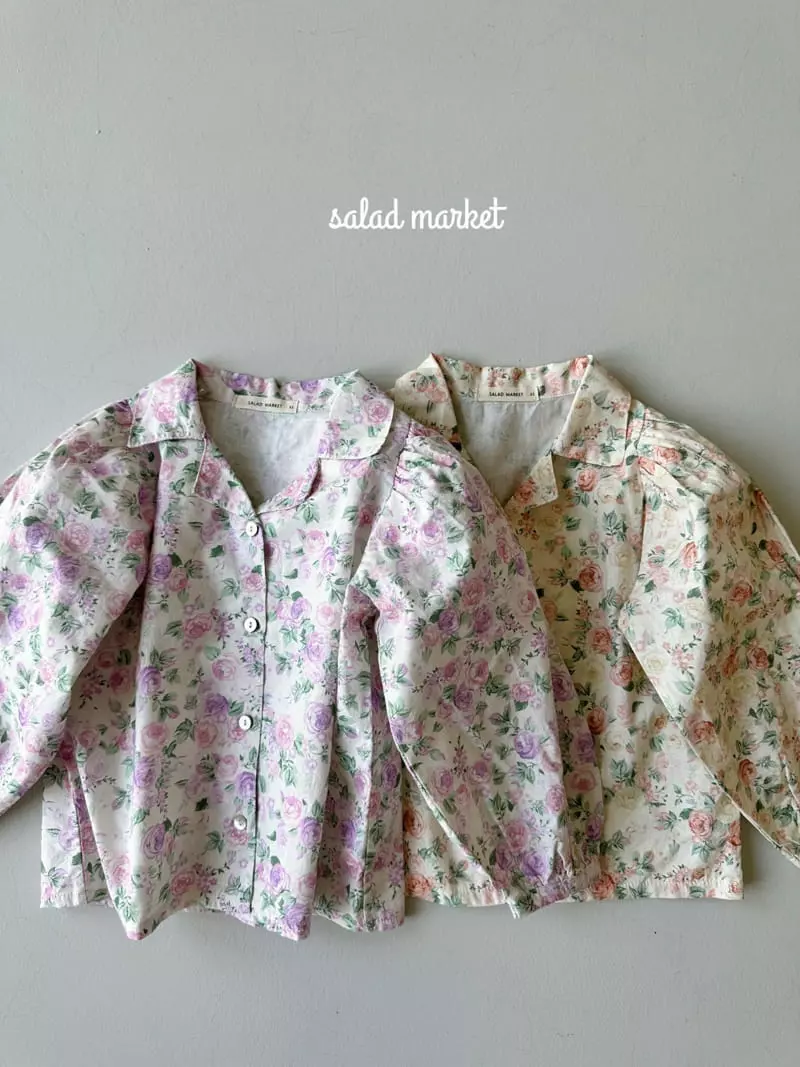 Salad Market - Korean Children Fashion - #magicofchildhood - Garden Blouse