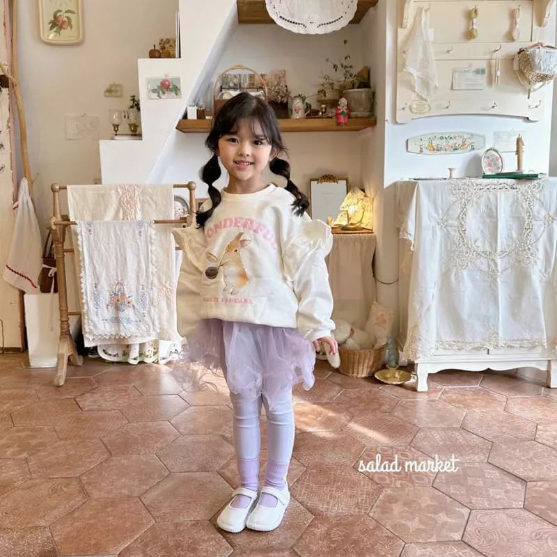 Salad Market - Korean Children Fashion - #stylishchildhood - Cooking Rabbit Sweatshirt - 7