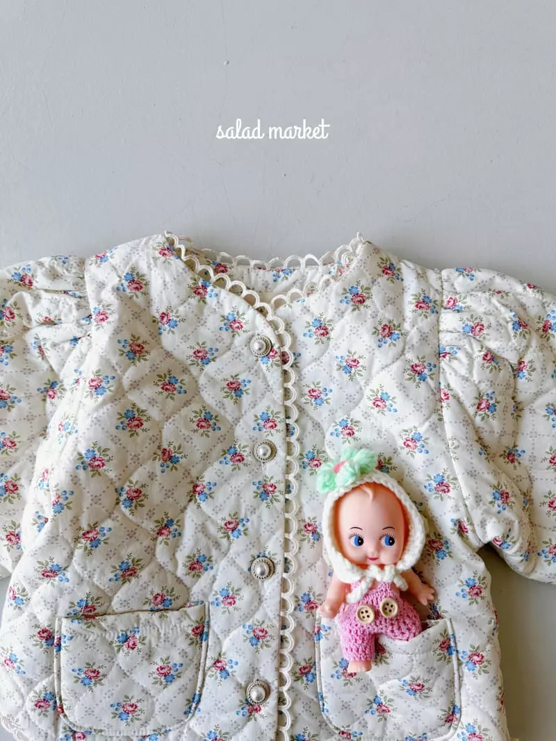 Salad Market - Korean Children Fashion - #stylishchildhood - Lavendar Quilting Jacket - 3